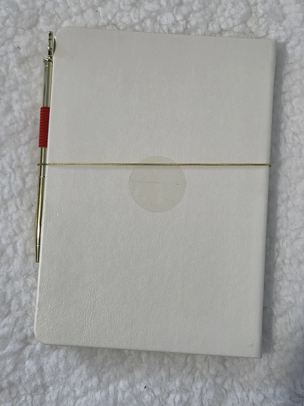 Deluxe Apple Pen Journal - White Cover with Colorful Stack Graphic
